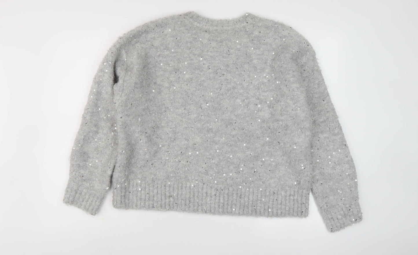 Womens UK Size L Marks and Spencer Grey Pullover Jumper