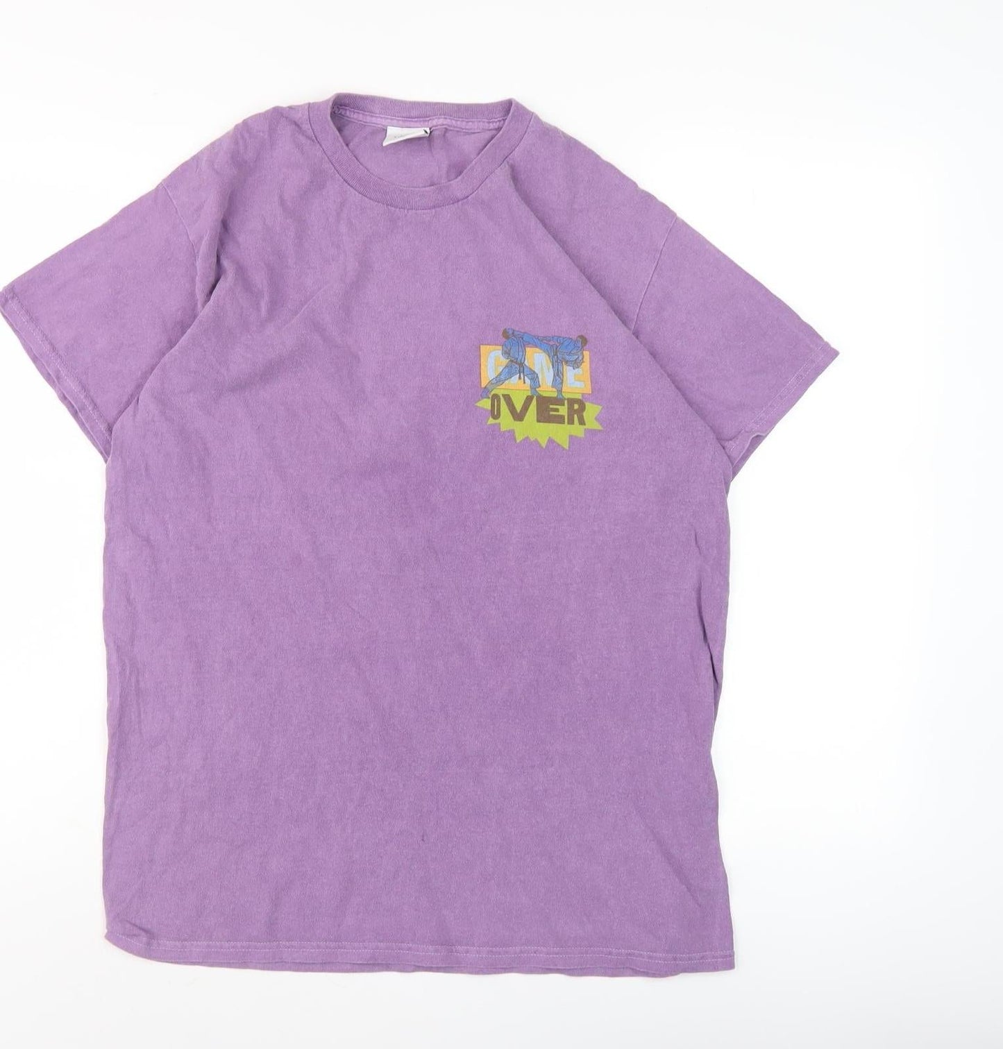 Unisex Adults UK Size XS Urban Outfitters Purple Basic T-Shirt