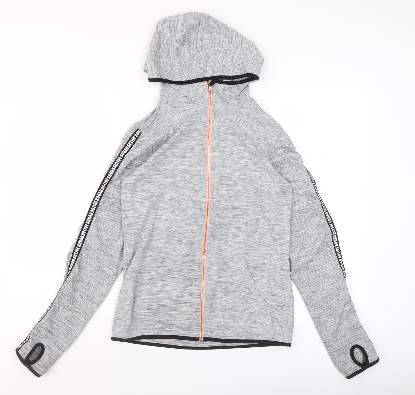 H&M Teen Grey Full Zip Hoodie Size 12