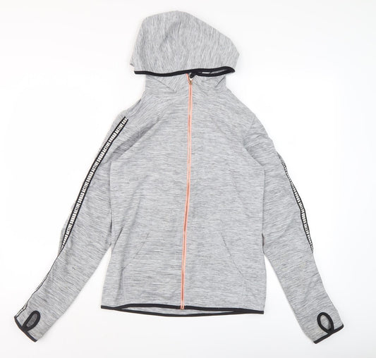H&M Teen Grey Full Zip Hoodie Size 12
