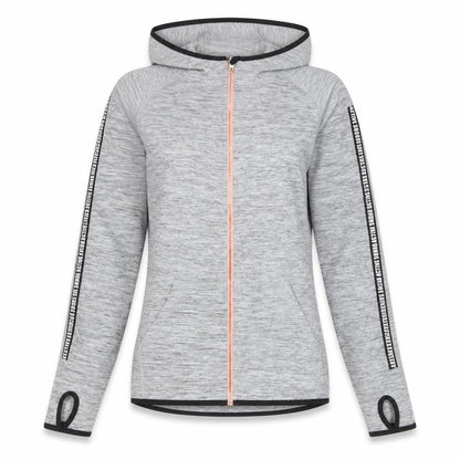 Front view of H&M Teen Grey Full Zip Hoodie, size 12
