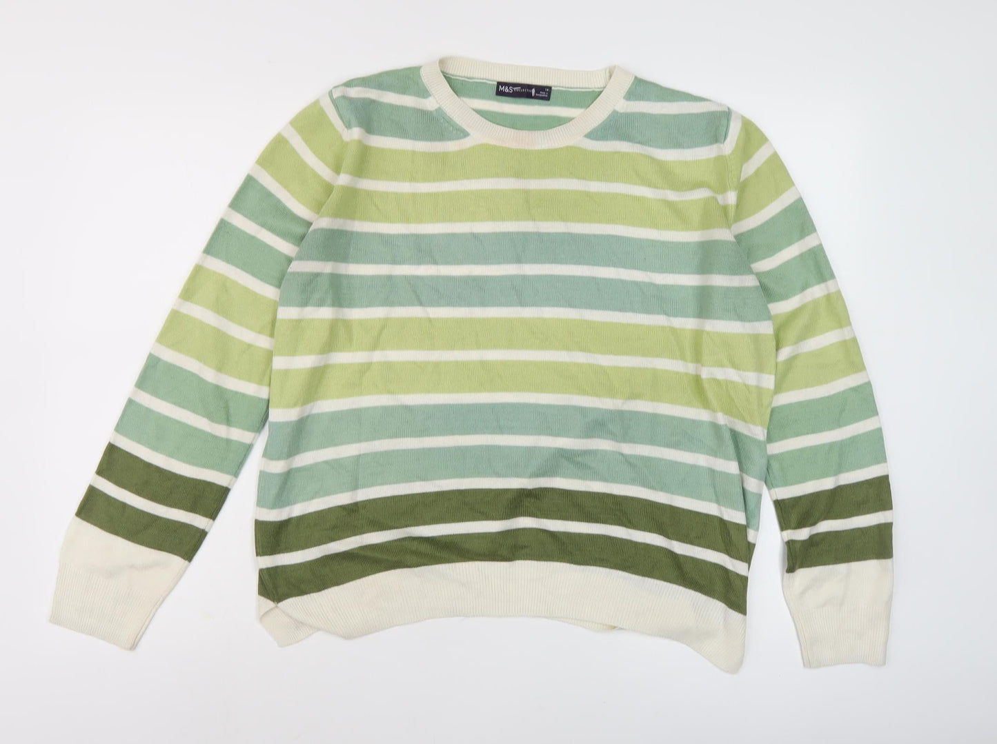 Womens UK Size 14 Marks and Spencer Multicoloured Pullover Jumper