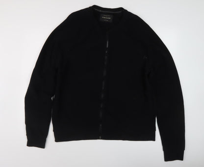 Mens UK Size XL River Island Black Basic Jacket