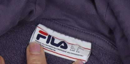 Fila Unisex Adults Purple Pullover Hoodie Size 8