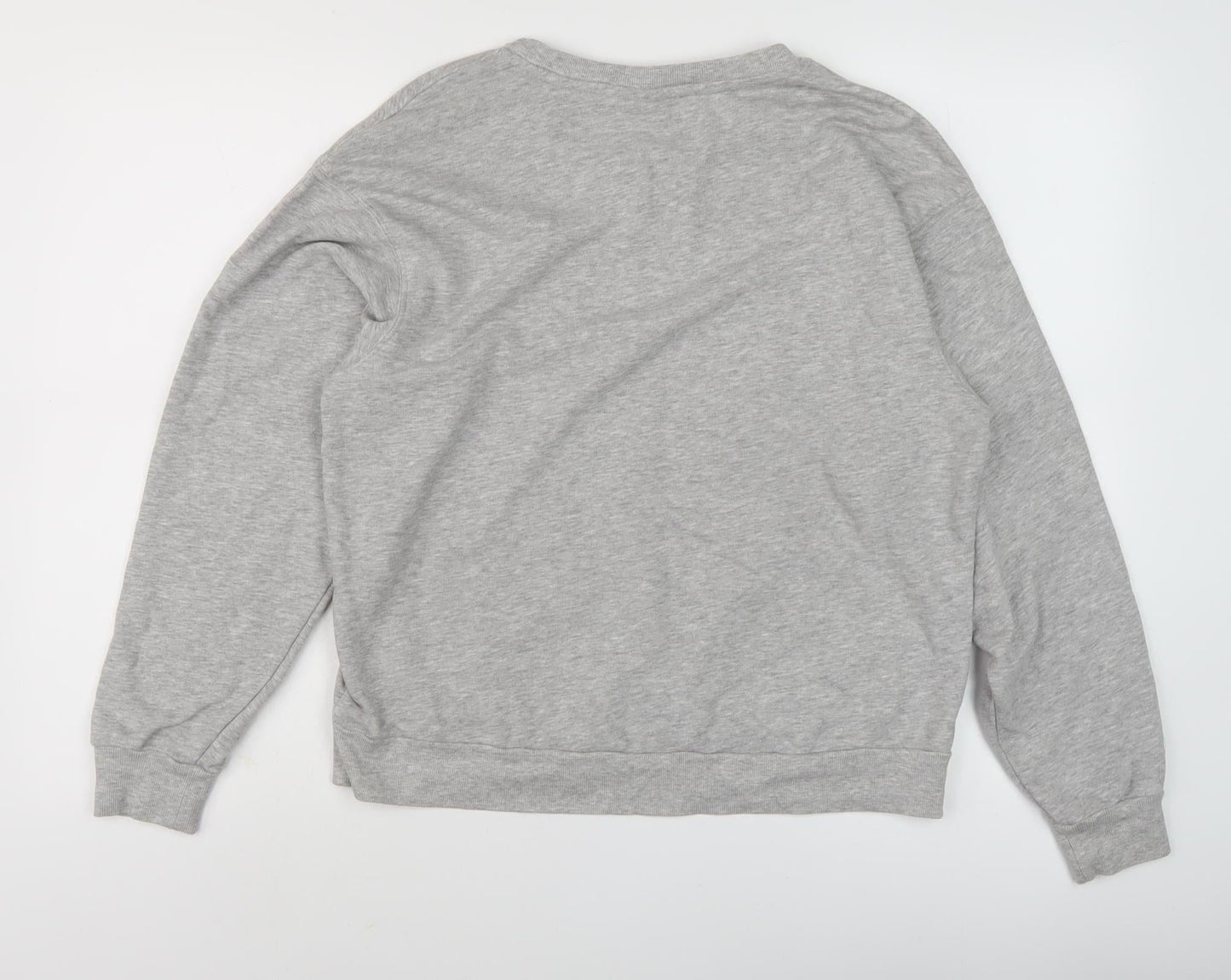 ICHI Women's Grey Sweatshirt S Pullover Crew Neck