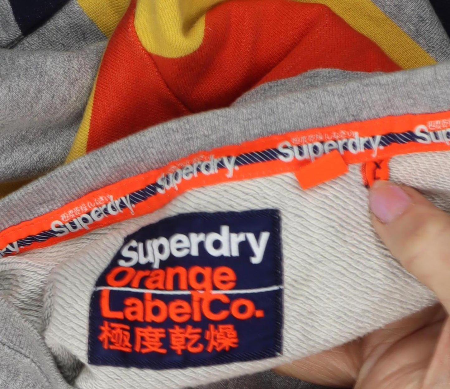 Superdry Men's Multicoloured Striped Logo Sweatshirt