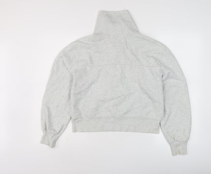 Abercrombie & Fitch Women's Grey Fleece Sweatshirt Size S