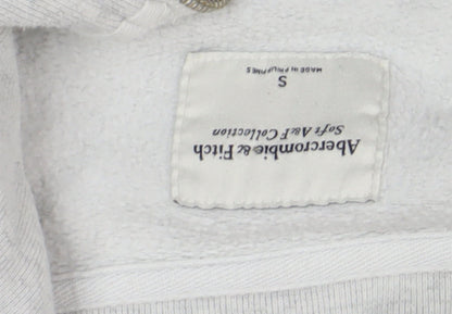 Abercrombie & Fitch Women's Grey Fleece Sweatshirt Size S