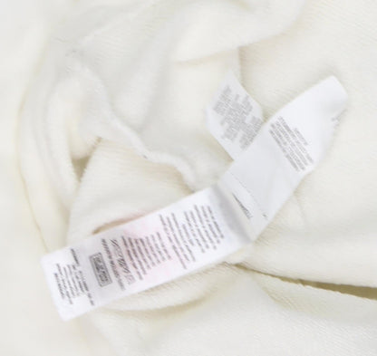 Topman Ivory Pullover Hoodie, Men's M, Cotton, Hooded