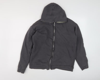 PrettyLittleThing Women's Black Full Zip Hoodie Size 8