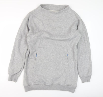 Leeds United Grey Pullover Sweatshirt, Unisex, Size 16