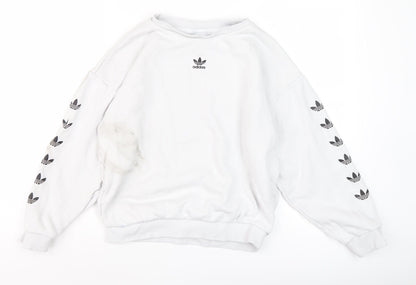 Adidas Women's White XS Pullover Sweatshirt