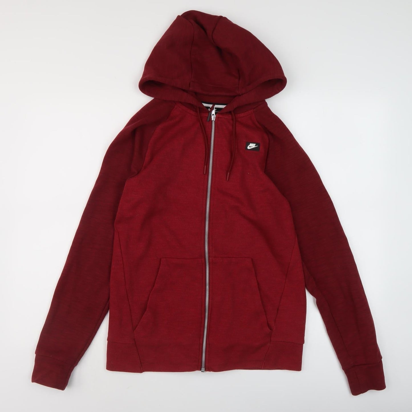 Mens UK Size XS Nike Red Full Zip Hoodie