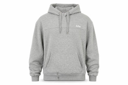 Front view of Le Coq Sportif Men's Grey Pullover Hoodie -, size S