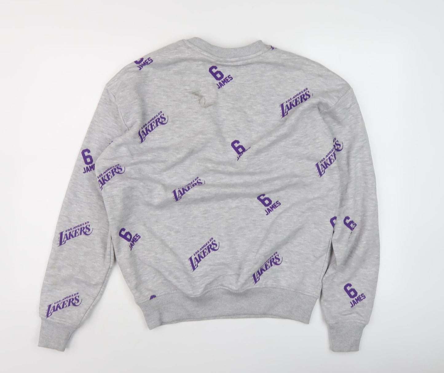 Mens UK Size S NBA Grey Pullover Sweatshirt