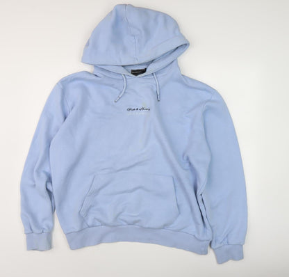 Mens UK Size XL Beck & Hersey Blue Pullover Hoodie