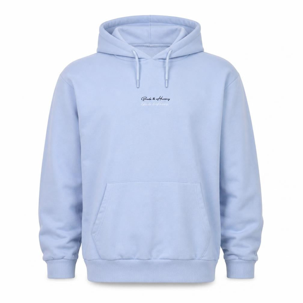 Mens UK Size XL Beck & Hersey Blue Pullover Hoodie