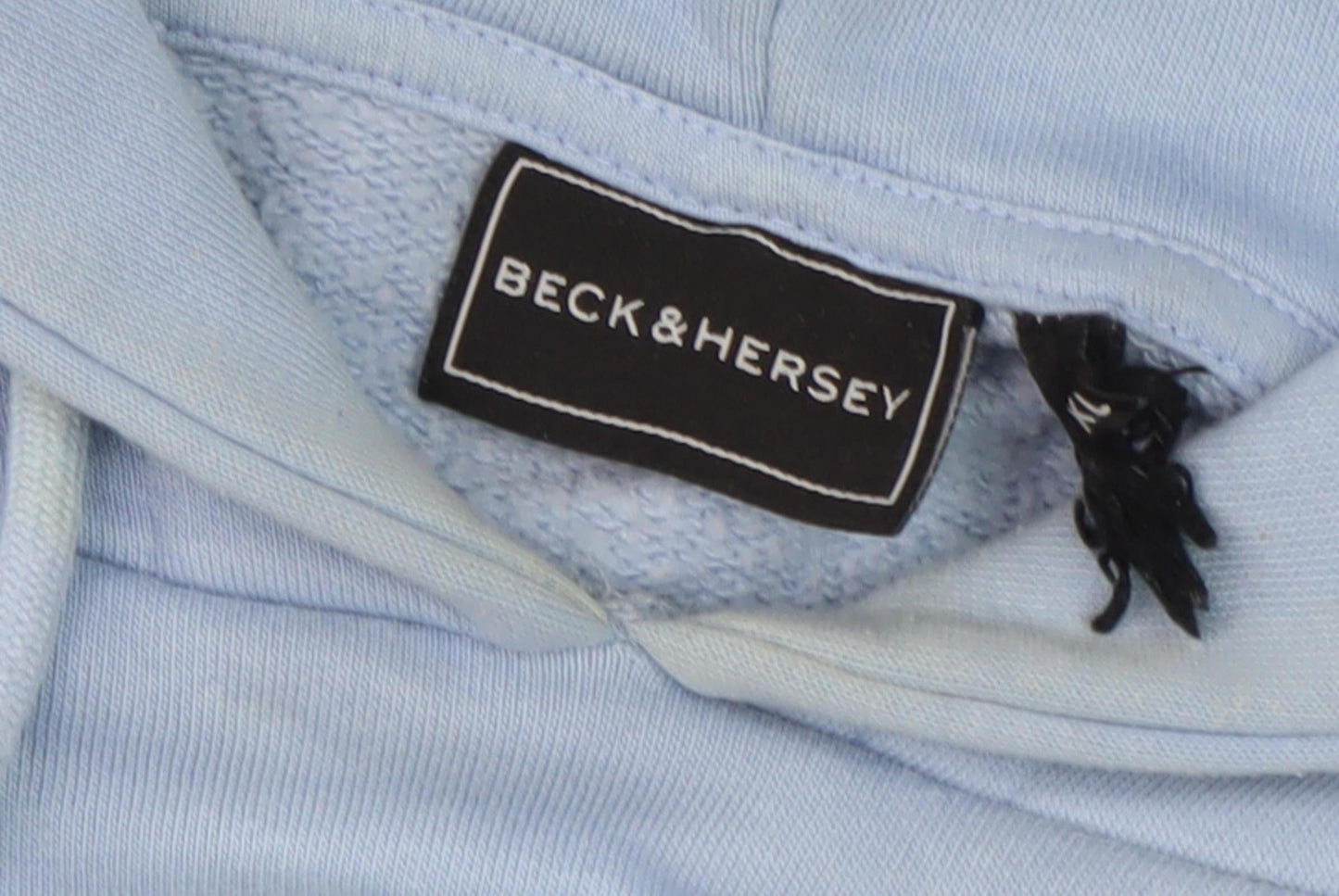 Mens UK Size XL Beck & Hersey Blue Pullover Hoodie