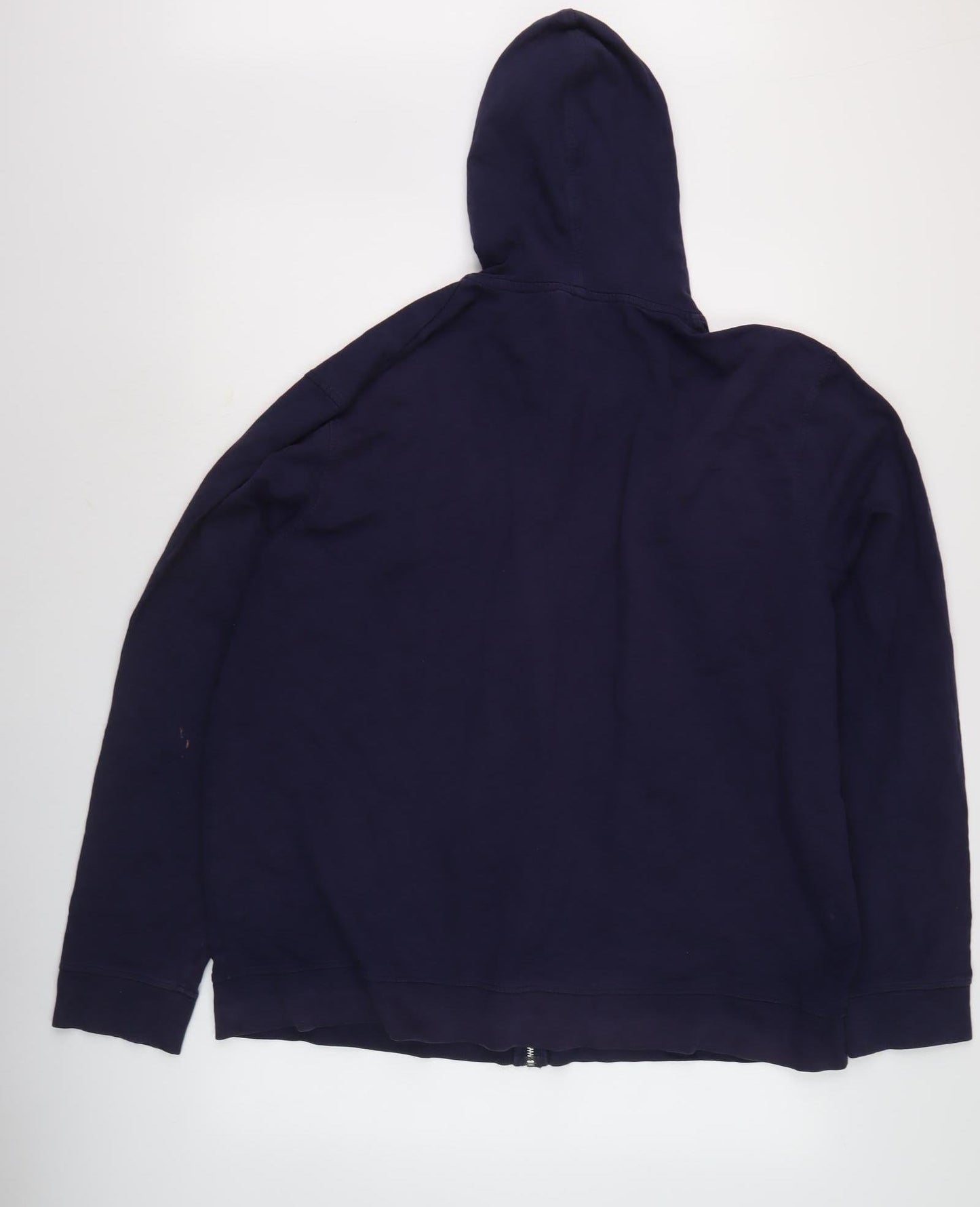 Mens UK Size 2XL NEXT Blue Full Zip Hoodie
