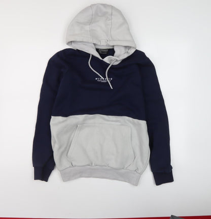 Mens UK Size S McKenzie Blue Pullover Hoodie
