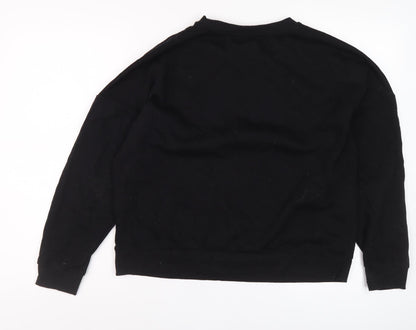 Vero Moda Women's Black Logo Pullover Sweatshirt Medium