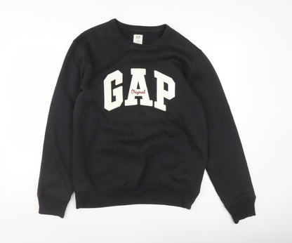 Mens UK Size S Gap Black Pullover Sweatshirt