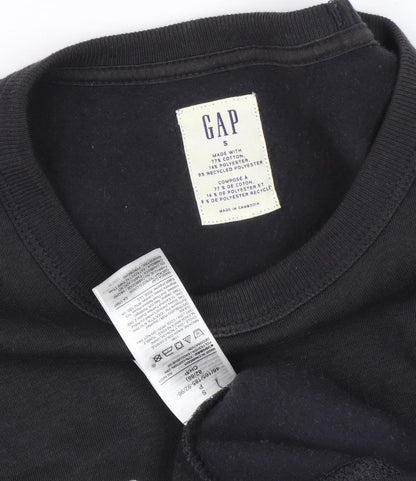 Mens UK Size S Gap Black Pullover Sweatshirt
