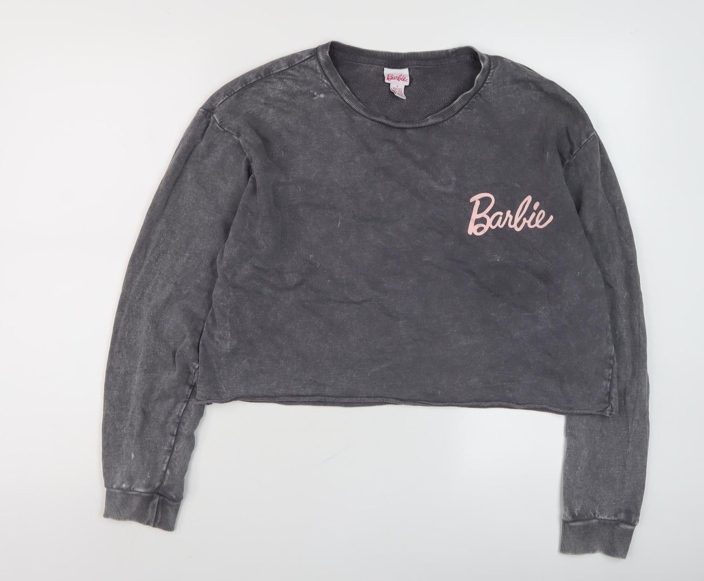 Barbie Womens Grey Sweatshirt Size Small
