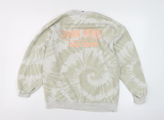 Divided Unisex Beige Tie-Dye Pullover Sweatshirt XS