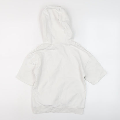 Next Boys NASA Hoodie White 7-8 Years Pullover Space Themed