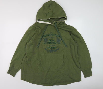 John Baner Men's XL Green Pullover Hoodie