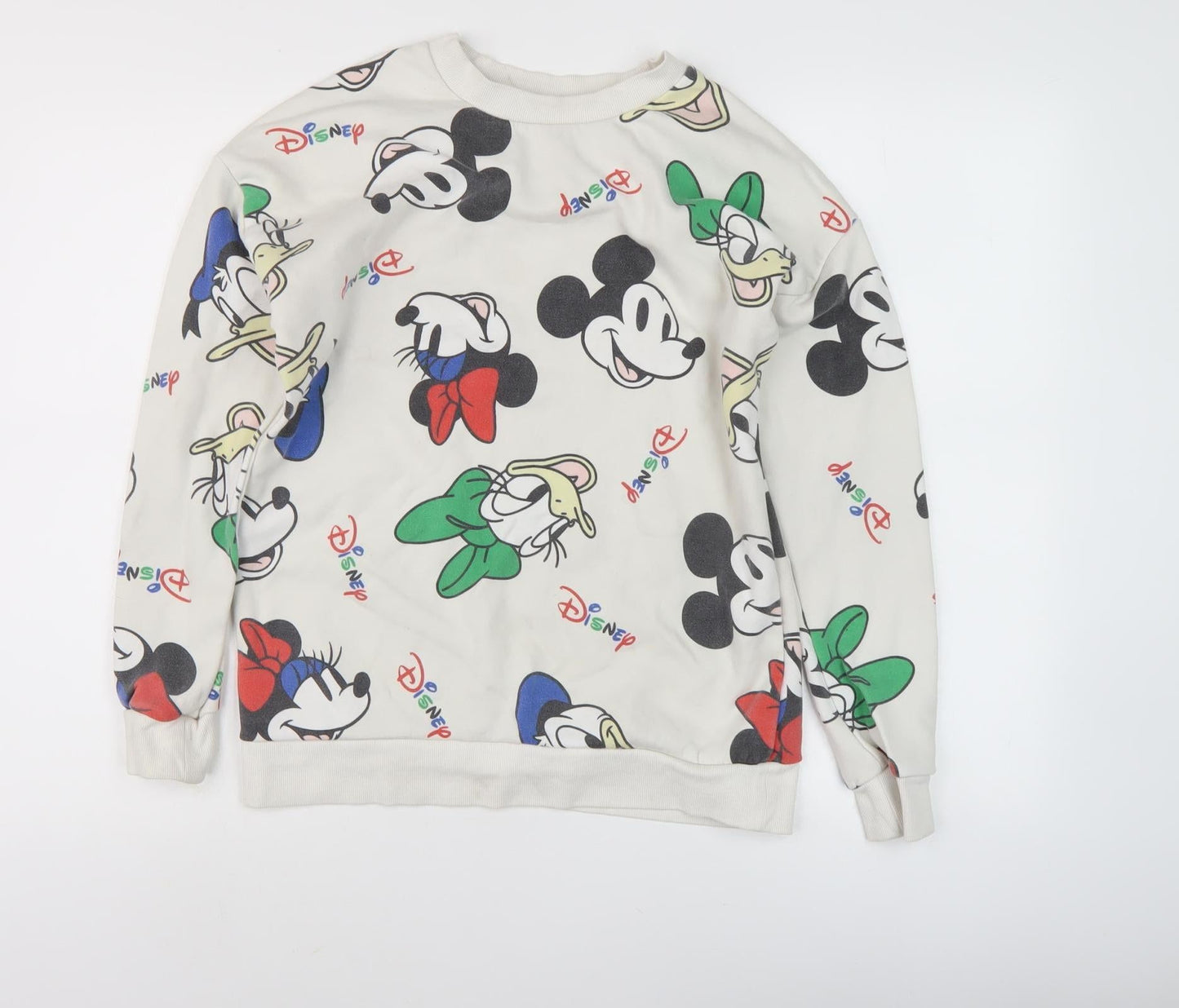 Womens UK Size S Disney Multicoloured Pullover Sweatshirt