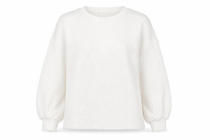 Great Plains Women's White Crew Neck Sweatshirt - Size S