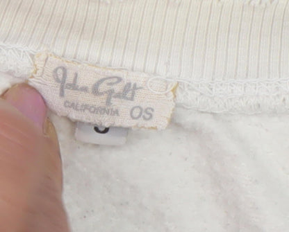 John Galt Women’s USA White Pullover Sweats One Size