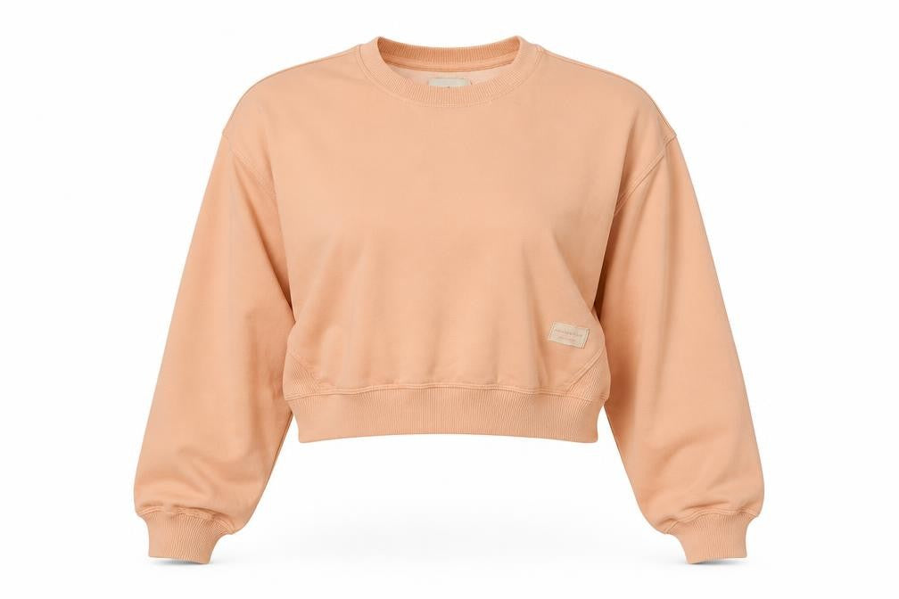 Womens UK Size S Pull&Bear Orange Pullover Sweatshirt