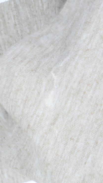 MNG Women's Beige Pullover Hoodie, Size 12, Relaxed Cotton Blend