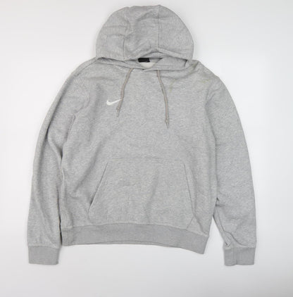Mens UK Size M Nike Grey Pullover Hoodie