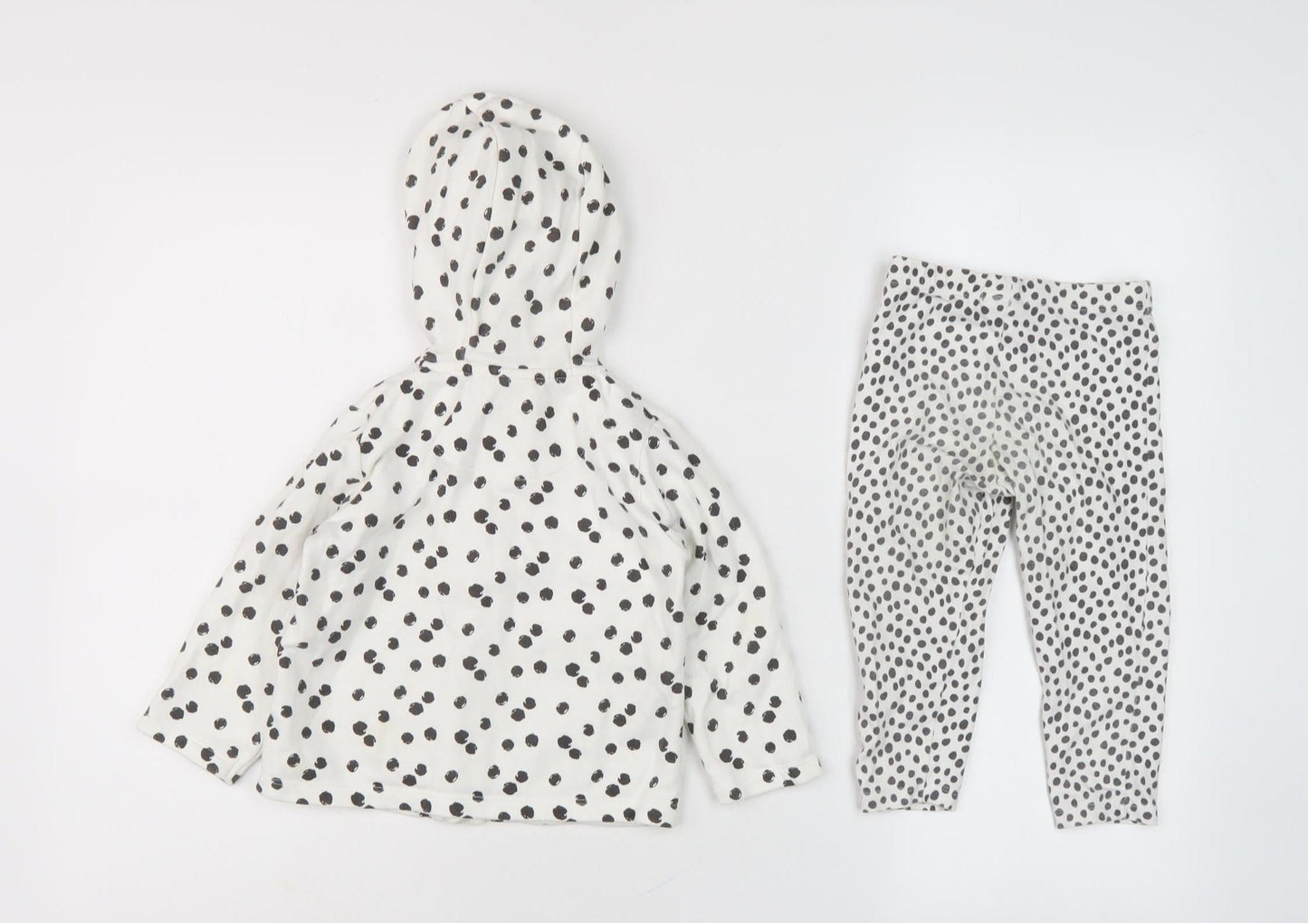 Disney Unisex Lounge Set, White, 12-18 Months, Hooded Minnie Mouse