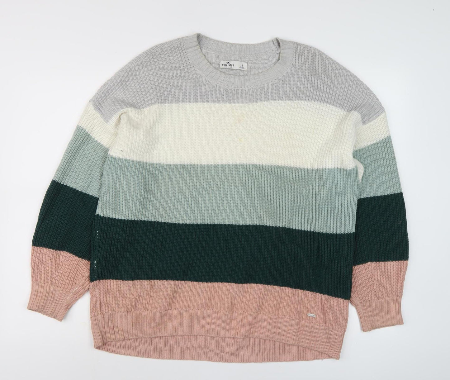Womens UK Size S Hollister Multicoloured Pullover Jumper