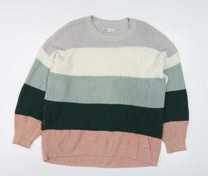 Womens UK Size S Hollister Multicoloured Pullover Jumper