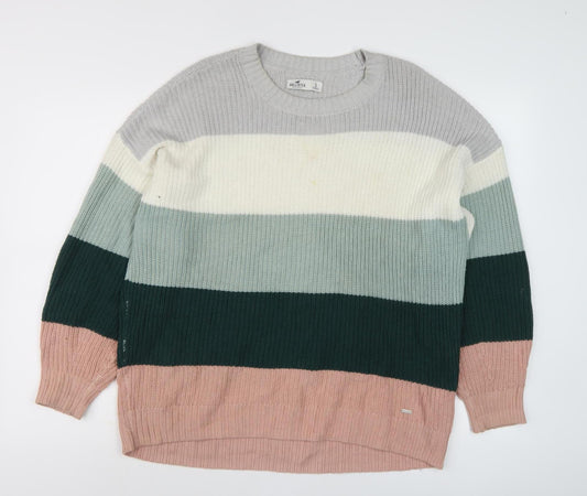 Womens UK Size S Hollister Multicoloured Pullover Jumper