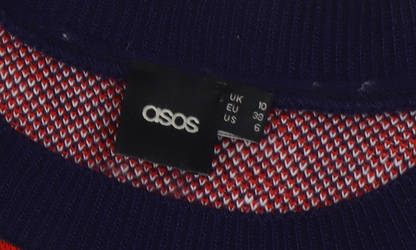 ASOS Christmas Jumper, Unisex, Multicoloured, Size 4 Plus