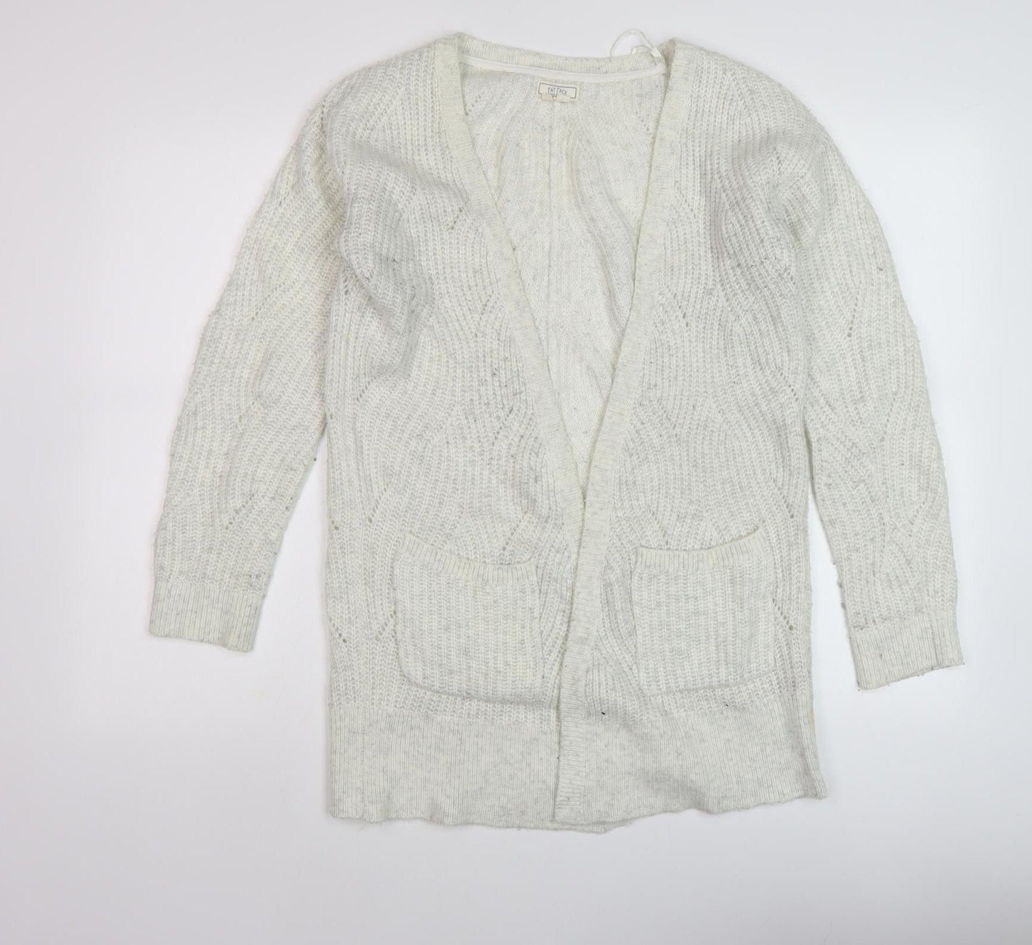 Womens UK Size 6 Fat Face Ivory Cardigan Jumper