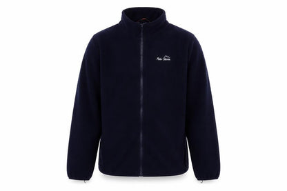 Front view of Peter Storm boys’ black zip basic jacket 11-12 years outdoor