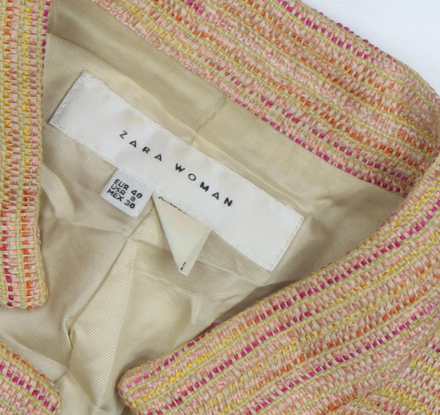 Womens UK Size 12 Zara Multicoloured Blazer