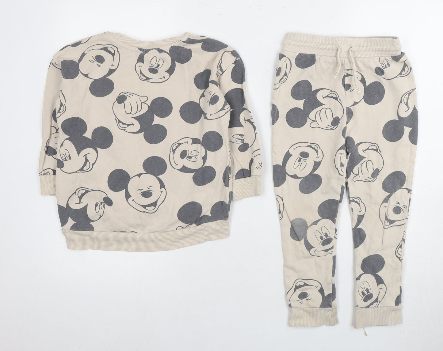 George Girls Beige Mickey Mouse Outfit 3-4 Years