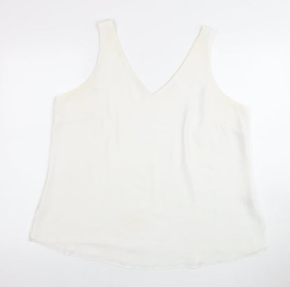 Womens UK Size 18 Wallis White  Blouse