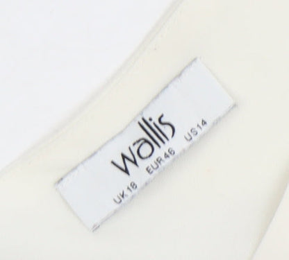 Womens UK Size 18 Wallis White  Blouse