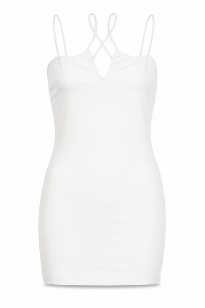 Zara Women's White Bodycon Dress Size 12