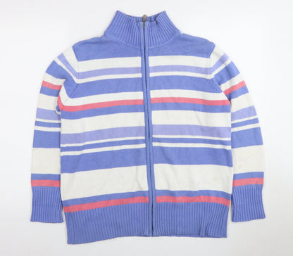 Womens UK Size M Bonmarche Multicoloured Full Zip Jumper